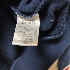 FILA　フィラ　パーカー　フーディー　トレーナー　ネイビー　Mサイズ　紺色の画像