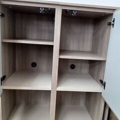 ★リユースのサカイ水戸店★キャビネットライトブラウンH165×D45×W80.5クリーニング済みMT5999の画像