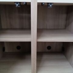 ★リユースのサカイ水戸店★キャビネットライトブラウンH165×D45×W80.5クリーニング済みMT5999の画像