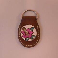 【本革】【ハンドメイド】キーホルダーの画像