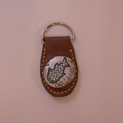【本革】【ハンドメイド】キーホルダーの画像