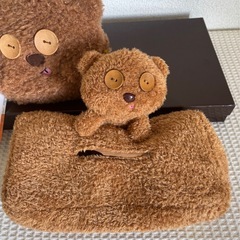 USJミニオン ティム　ポーチ（新品タグ付） ティッシュカバーふわふわ　もこもこの画像