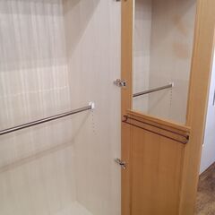 ★リユースのサカイ水戸店★ワードローブブラウンH192×D59×W100クリーニング済みMT6001の画像