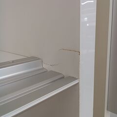 リユースのサカイ栃木店★ジモティ割あり★ 松田家具 食器棚 ホワイト×グレージュ W176×D48.5×H205 クリーニング済み TC11328の画像