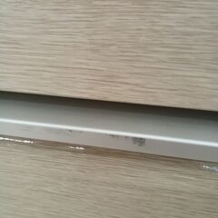 リユースのサカイ栃木店★ジモティ割あり★ 松田家具 食器棚 ホワイト×グレージュ W176×D48.5×H205 クリーニング済み TC11328の画像