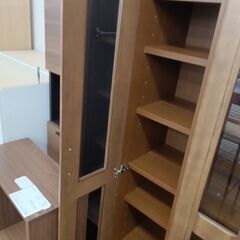 ★リユースのサカイ水戸店★NITORI本棚ダークブラウンH184×D38.5×W89クリーニング済みMT6002の画像