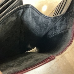 二つ折り財布👛ENRICOCOVERIエンリコベリ傷•汚れあり💦本革レディース👱‍♀️おしゃれ🖤ワインレッドの画像