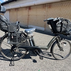 🉐454🉐バッテリー長持ち🉐🉐 YAMAHA PAS 前22後26インチ電動自転車🈹現車確認🉑の画像