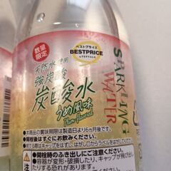 強炭酸水　うめ風味（天然水使用）4本まとめての画像