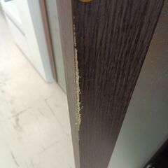 リユースのサカイ栃木店★ジモティ割あり★  レンジ台 ダークブラウン W75×D39.5×H118 クリーニング済み TC11330の画像