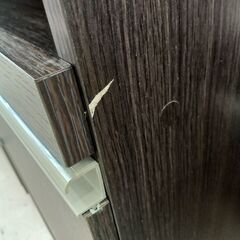 リユースのサカイ栃木店★ジモティ割あり★  レンジ台 ダークブラウン W75×D39.5×H118 クリーニング済み TC11330の画像