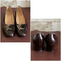 サルバトーレフェラガモ【24㎝位】パンプス☆クリーニングお手入れ済6331の画像