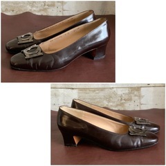 サルバトーレフェラガモ【24㎝位】パンプス☆クリーニングお手入れ済6331の画像