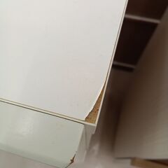 リユースのサカイ栃木店★ジモティ割あり★  レンジ台 ホワイト W90×D42×H90.5 クリーニング済み TC11331の画像