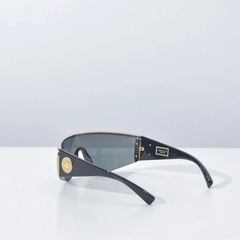 ヴェルサーチ サングラス メデューサ メンズ ブラック ゴールド VERSACE ブランド グレーレンズ かっこいい VE2197-O100087の画像