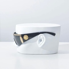 ヴェルサーチ サングラス メデューサ メンズ ブラック ゴールド VERSACE ブランド グレーレンズ かっこいい VE2197-O100087の画像