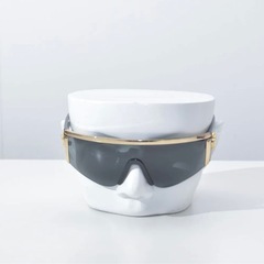 ヴェルサーチ サングラス メデューサ メンズ ブラック ゴールド VERSACE ブランド グレーレンズ かっこいい VE2197-O100087の画像