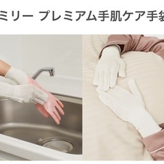 エステー ファミリー プレミアム 手肌ケア 手袋 フリーサイズ シルキーホワイト25双の画像