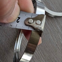 ■■【DIY】車 バイク 自宅 ガレージ ワンオフ 素材SASリング4枚セットの画像