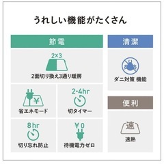 パナソニック Panasonic 1.5畳用カーペット 着せかえカーペット用 ヒーター単体 8時間自動OFF DC-15NKの画像