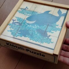 六面体パズル　動物　木製の画像