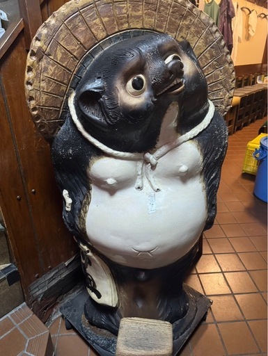 信楽焼 たぬき 特大30号 キャスター台付