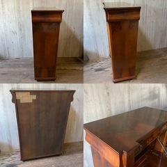 英国アンティーク ライティングビューロー チェスト 鍵付き スペイン家具の画像