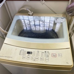 ニトリ全自動洗濯機（6kg)説明書ありの画像
