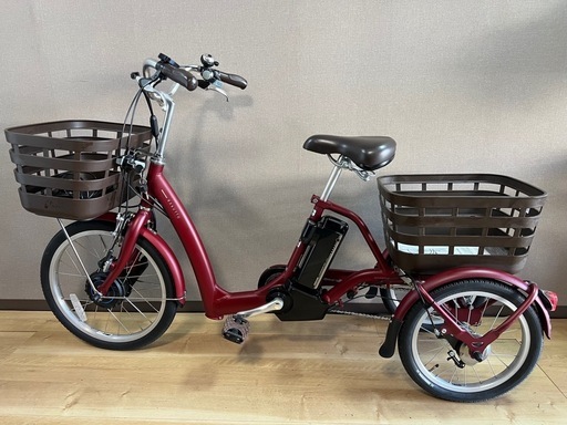 美品✨ ブリヂストン 電動三輪自転車「ラクット」 2024年12月25日購入、ほぼ新品同様✨ 固定モード・スイングモードのどちらでも走