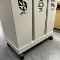 【ゴミ箱】【キャスター付き】【3連】クリーニング済み【管理番号1028】野の画像