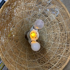 美原店 ニトリ アジアン シェードランプ 2灯 ペンダントライト　和風の画像