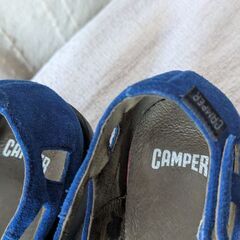 【売】CAMPER 靴 22.5cm 青　ブル　パーティ　カジュアルの画像