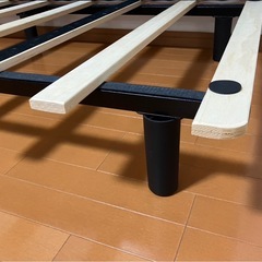 【中古】¥5,000　大阪引取歓迎　シングル 脚付きマットレス ポリエステル製の画像