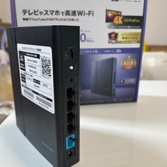 ELECOM 高速Wi-Fiルーター 1300Mbps 4K対応の画像