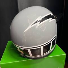 TQ105◇TT＆CO :トゥーカッターストロボフラッシュ◇M◇グレー 美品 ヘルメットの画像