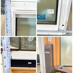 《LIXIL 横すべりだし窓》2枚　TOSTEM シンフォニーウッディ オペレータータイプ PVC alALの画像