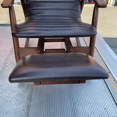 【MATSUDA】マツダ家具　ロッキングチェア　フットレスト付き　昭和レトロの画像
