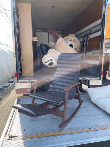 MATSUDA】マツダ家具 販売 ロッキングチェア フットレスト付き 昭和