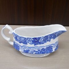 ENOCH WOODS WOODS WARE 英国磁器 ソースボート ウッズウェア 英国風景 ヴィンテージ グレービーボート USED品 ENGLISH SCENERY 苫小牧西店の画像