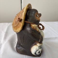 💖信楽焼 💖狸 たぬき 陶器  💖置き物 💖縁起物中古品の画像