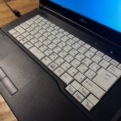 動作OK 富士通 DVDドライブ付きノートパソコン office内蔵の画像