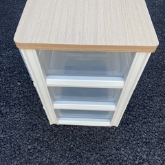 ３段衣類ケース　ウッドチェスト　アイリスオーヤマ　衣類収納ケース　衣装ケース　①の画像