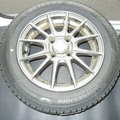 新品未使用　ブリヂストン　ブリザック　 VRX3 155/65R14　ホイール（中古）セットの画像