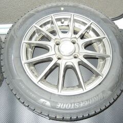 新品未使用　ブリヂストン　ブリザック　 VRX3 155/65R14　ホイール（中古）セットの画像