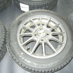 新品未使用　ブリヂストン　ブリザック　 VRX3 155/65R14　ホイール（中古）セットの画像