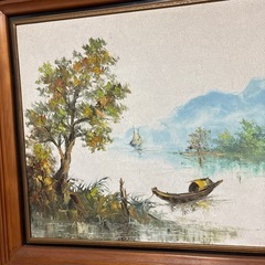 風景画レトロ、洋額の画像