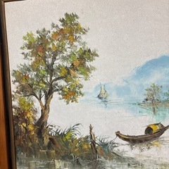 風景画レトロ、洋額の画像