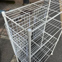 リサイクルショップどりーむ荒田店　No5078 メタルラック　スチールラック　棚　収納　シェルフ　マルチラック　用途いろいろ♪　の画像