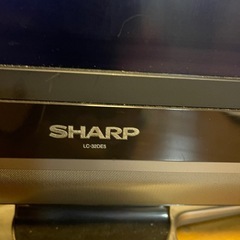 SHARP AQUOS 32V LC-32DE5／動作OK／傷あり／リモコン不良／引取限定（アパート3階）の画像