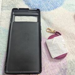 【売】新品　鏡付スマホケース　Pixel7pro ピンク　紫の画像
